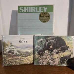 Personalized Note Card Set - Green Tablet.